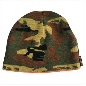Rebel Yell reversible camo & neon beanie